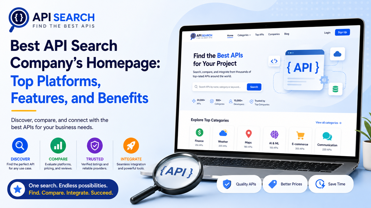 Best API Search Company’s Homepage