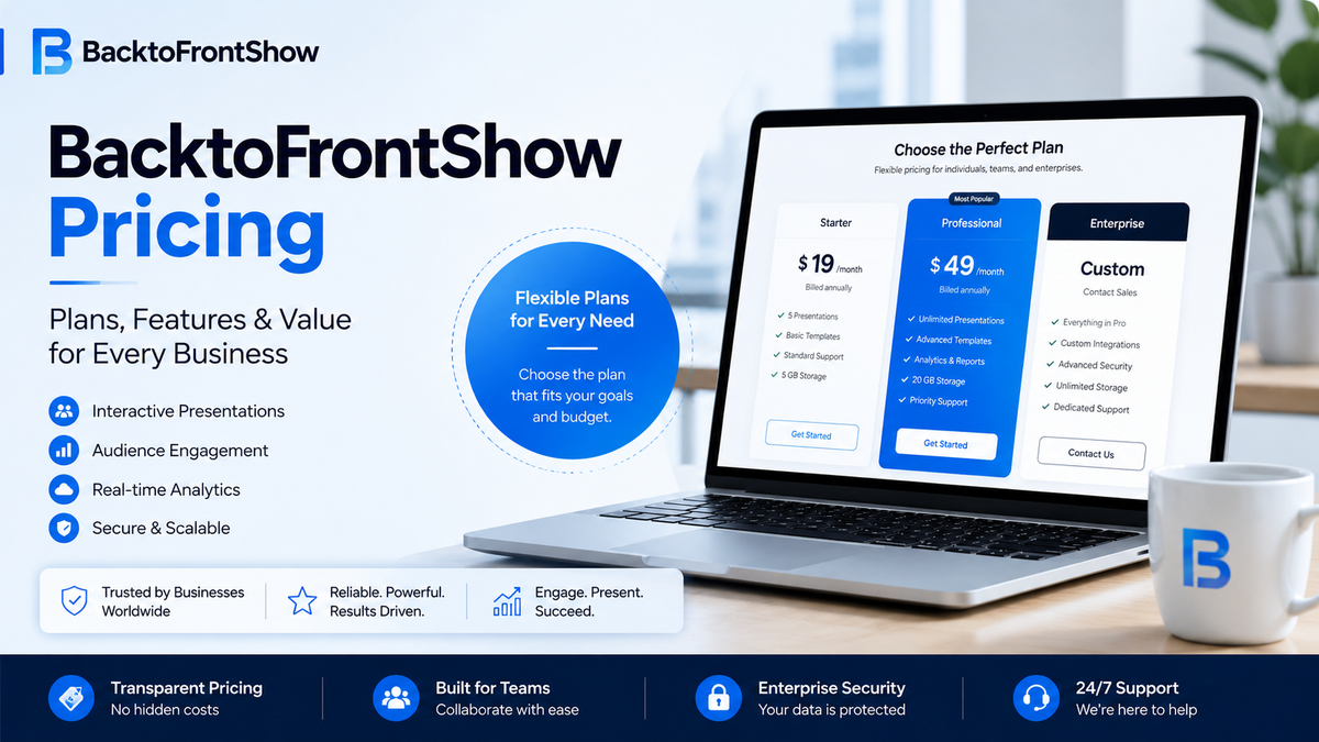 BacktoFrontShow Pricing